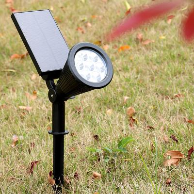 China Garden Lighting Control 2W IP65 Round Solar Powered Garden Spike Lights For Garden Outdoor for sale