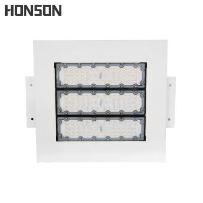 China Hotel 100W LED Gas Station Aluminum Explosion Proof Canopy Lights For Exhibition for sale