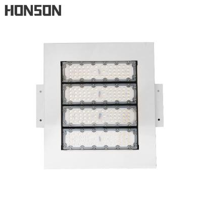 China Outdoor Mounted Hotel Gas Station 200W Canopy Light Square LED Canopy Light for sale