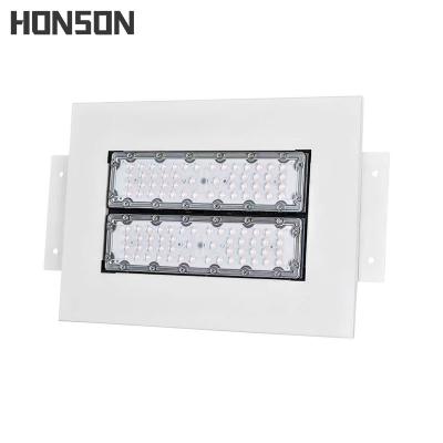 China Hotel Energy Saving IP65 50W Outdoor Waterproof Aluminum Gas Station LED Canopy Light for sale