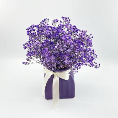 China Natural Dry Flower Bouquet Amazon Hot Sale Dried Flower Babies' Breath Flower Gypsophila For Decoration Valentine's Gifts for sale