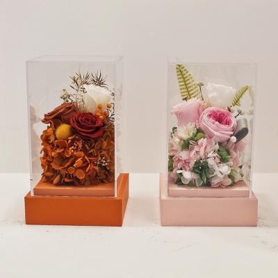 China 2022 Natural Flower New Arrivals Hot Selling Preserved Flower Open Eternal Rose Best Gift For Friends for sale