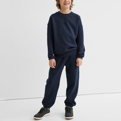 China Kids Casual Tracksuit Maker 2 Piece Pants Set Cotton Crewneck Jumper Streetwear Sweatpants Boy Jogger Outfit Sets Fitted for sale