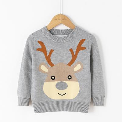 China Wholesale Anti-wrinkle Autumn Winter Christmas Sweater Knitted cartoon pullover for kids for sale