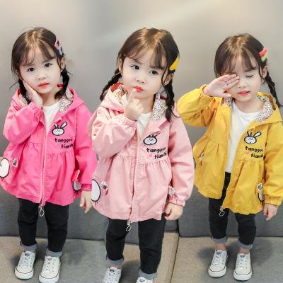 China High Quality Children's Breathable Windproof Cute Girls Long Sleeve Hooded Jacket Coat for sale