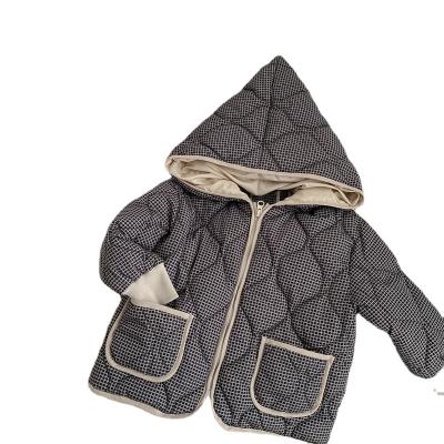 China Anti-wrinkle fall and winter new boys and girls down cotton hooded jacket for sale