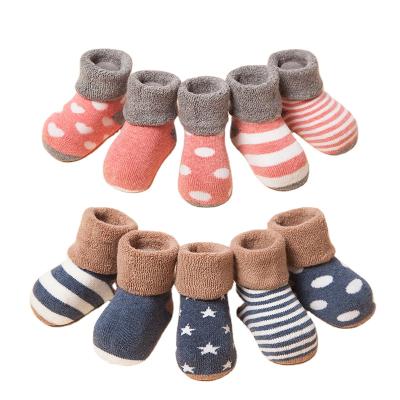 China Wholesale Sustainable Thick Organic Cotton Baby Non-Slip Socks For Boys And Girls 0-2 Years Old for sale