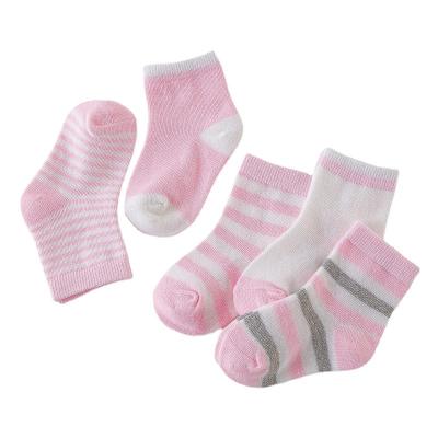 China Autumn Viable Wholesale Cheap Soft Cotton Kids Striped Socks Baby Socks Pure Cotton Socks for sale