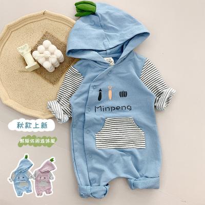 China Wholesale Comfortable Breathble Baby Romper Boy Casual Long Sleeve Knitted Romper For Autumn Baby Jumpsuit for sale