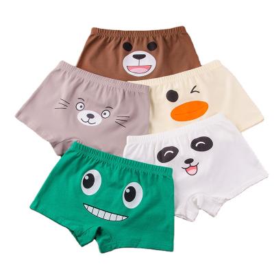 China New Breathable Cotton Boys Briefs Boxer Shorts Children Cartoon Kids Underwear Panties for sale