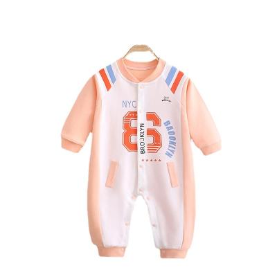 China Breathable spring and autumn baby clothes one-piece clothes men's treasure women's treasure clothes cotton long sleeves for sale