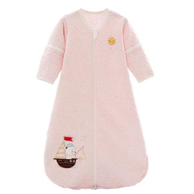 China Breathable Sleeping Bag For Baby Boy Girls Spring Warm Winter Removable Sleeves For Kids Cotton Kick for sale