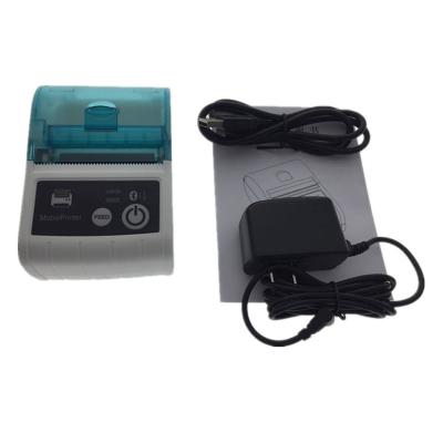 China Black And White Portable Cheap Mobile Thermal Blue Tooth Printer Price 58mm Android Sliding Support for sale