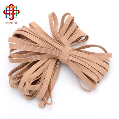 China CHUNGHUI 7mm Elastic Colorful Strap Soft Earloop Mask Elastic Band Flat For Disposable Nonwoven Facemask for sale