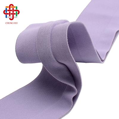 China Custom Logo Woven Sewing Elastic Band from factory 1/2