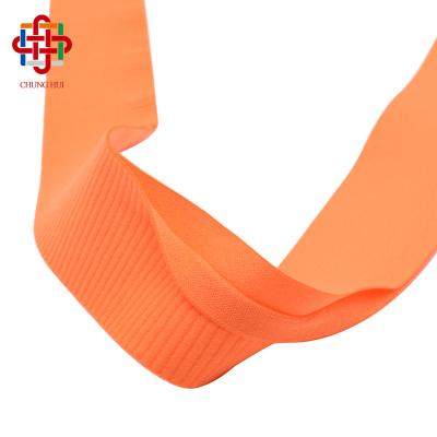 China New Wholesale Custom Color Spandex Elastic Woven Latex Woven Seam Elastic Band With Opening Edge for sale