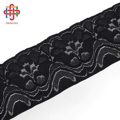 China Workable Factory Spandex Trim Elastic Band Flower Lace Mesh Waistband For Underwear Legging Tights for sale