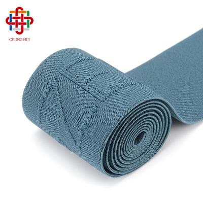 China CHUNGHUI Workmanship High Resilience Fitness Jacquard Soft Nylon Elastic Waistband Cotton Webbing Elastic Strap for sale