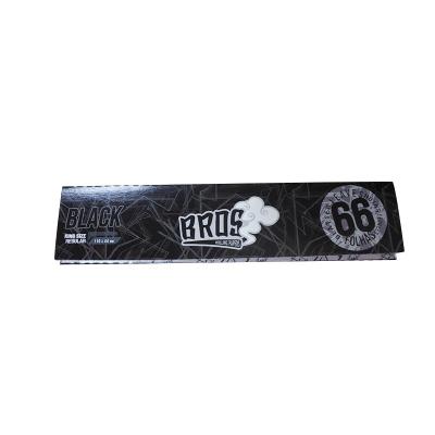 China Biodegradable Bros 66 Leaves Large Unbleached Rolling Paper With 50 Booklet Rice Paper for sale