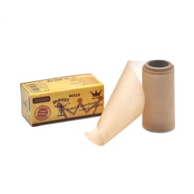 China Hornet King Size Organic Natural Biodegradable Unrefined Rolling Papers With 5 Meters Roll for sale