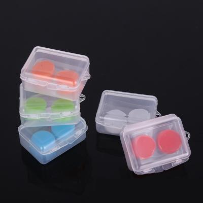 China Popular noise environment promotion earplugs waterproof soft clear silicone molded swimming earplugs for sale