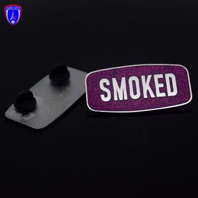 China Europe lapel pins letter lapel pins professional factory custom glow lapel pins for sale