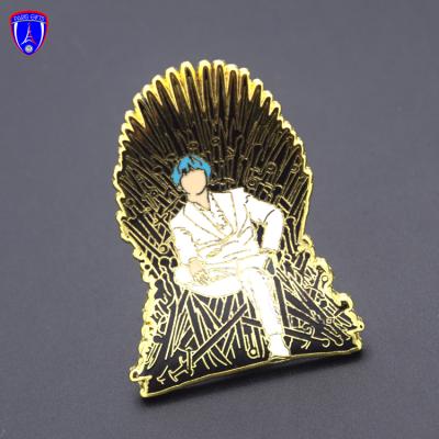 China Europe pin badges hard enamel lapel pin Korea idol kpop Jin kpop custom pins BT21 for wholesale for sale