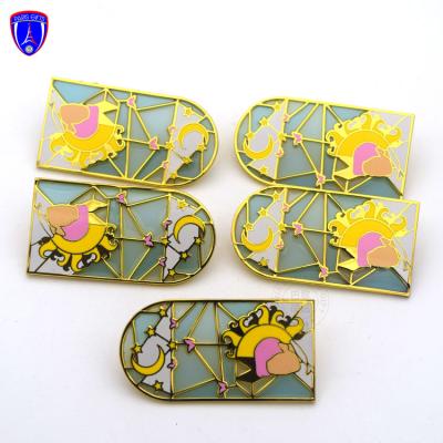 China Limited Europe Edition Fantasy Enamel Pin TAEHYUNG Custom Collar Stained Glass Hard Enamel Lapel Pin Badges for sale