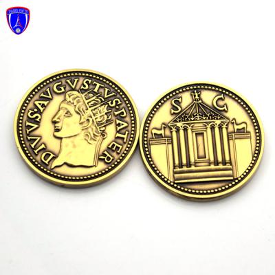 China Europe Antique Brass Coins With Custom Zinc Alloy 3D Coins Souvenir Enamel Sale for sale