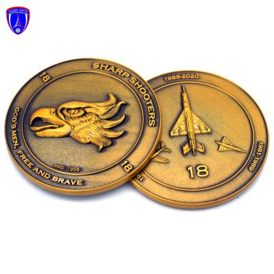 China Europe 3D Shooters Sharp Men of God Free and Brave Shooting 3D Eagle Coins Animal Challenge Coins for sale