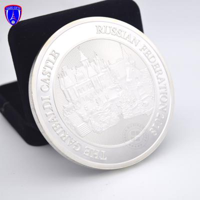 China Cheap Custom Empty Europe Metal Challenge Coins And Army Coins With Pure 999 Silver Customized Gift for sale