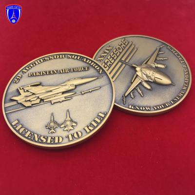 China Europe Pakistan Air Force Fighter Design Commemorative Coin for sale