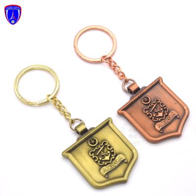 China Classic Pakistan Navy logo 3D keychains keyring for Air Force Clean Affordable Cars Round Rectangle or Customized for sale