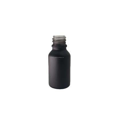 China Gift & High Quality Matte Black Brown 15ml Essential Oil Dropper Glass Bottle Craft Dropper Bottle YZ-EB15# for sale