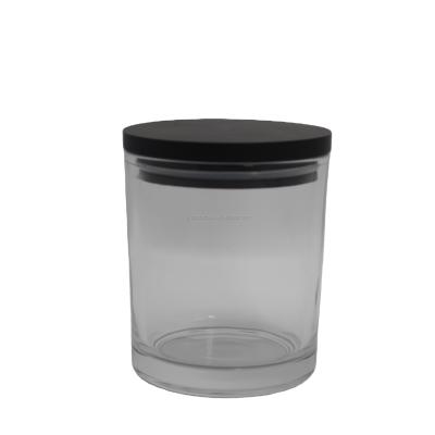 China YZ-98110# 12oz Glass Candle Jar Candle Jar For Candle Making Candle Container With Lids for sale