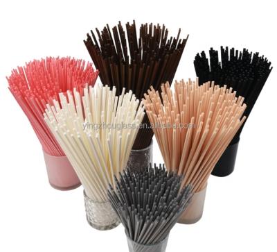 China Fiber Thatch Custom Size Home Use Aroma Reed Fragrance Blue Fiber Sticks For Essential Oil Diffusers for sale