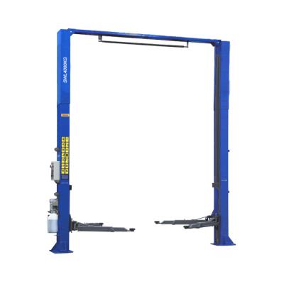 China CE Approved Automotive Electrically Open Clear Floor Two Post Car Lift 4t for sale