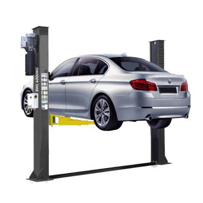 China Wholesale Ton Dual Point Lift 4 Post Manual Lock Two Lock Release With Car Lift 4t/4.5t/5t/5.5t for sale