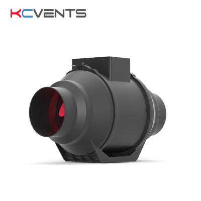 China KCvents 4 Inch 120 CFM Integrated Duct Ventilation Fan For Hotels With Variable Speed ​​For Raise Tent for sale