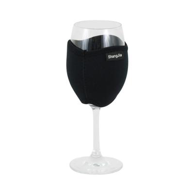 China High Quality Customized Cooler Cover Fashion Logo Printing Neoprene Wine Glass Cup Sleeve Waterproof for sale