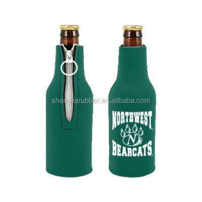 China Waterproof Custom Logo Design Neoprene 330ml Glass Beer Bottle Insulator Cooler Bag Cover for sale