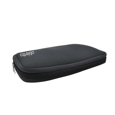 China Neoprene Large Long Zipper Logo Sublimation Brand Obletto Toiletry Pouch Waterproof Durable Pouch Bag for sale