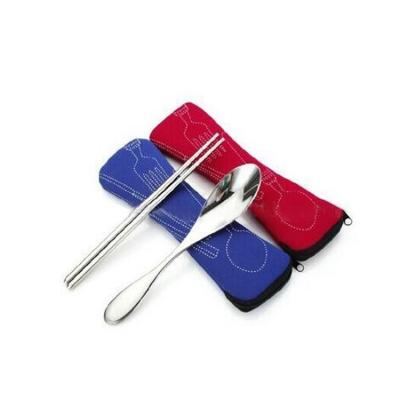 China Durable Neoprene Tableware Knife Chopstick Fork Storage Pad Cover Case Insulated Waterproof Bag for sale