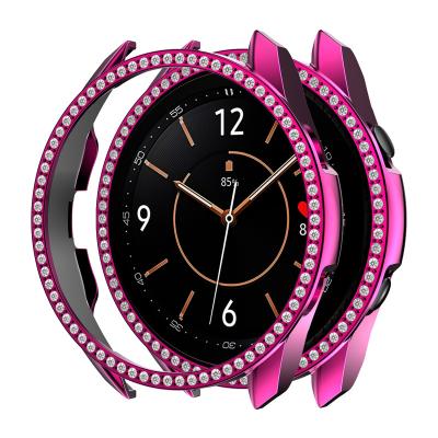 China Low MOQ 45mm PC Diamond Protective Watch Case Cover Screen Protector Cover 41mm For Samsung Watch 3 for sale