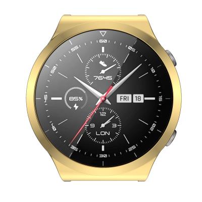 China Wholesale Latest Classic 6 Colors Huawei Smart Watch Case Cover Device TPU+electroplate Optional Huawei GT2 Pro For Huawei for sale