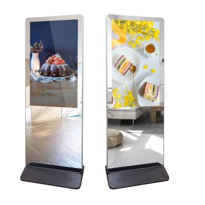 China Indoor Digital Bathroom Mirror Touch Mirror Touch Screen Smart Bathroom TV Mirror Customized for sale