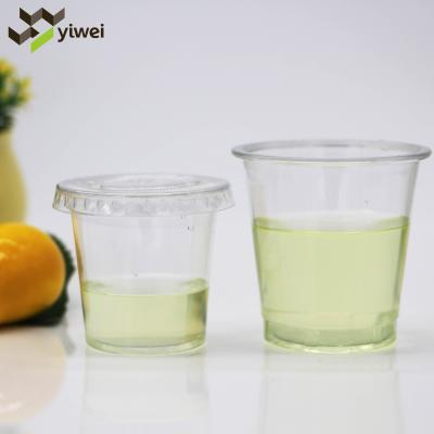 China Single Wall Whiskey Tulip Tasting Cup, Party Mini Disposable Hard Plastic Tasting PET Olive Oil Cup for sale