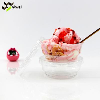 China China Factory Single Wall High Quality Single Wall Plastic PET /Yogurt Cup Disposable Pet Ice Cream Cup for sale