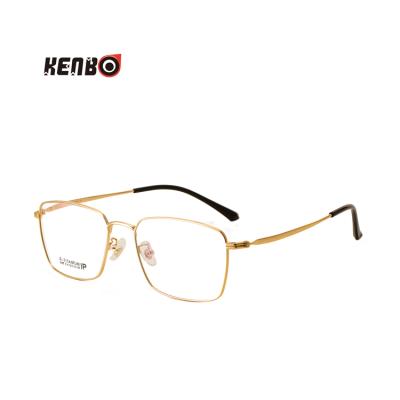 China Kenbo Eyewear Business Optical Frames Prescription Glasses 2021 Classic Glasses Frames Men Optical Square Titanium Glasses for sale