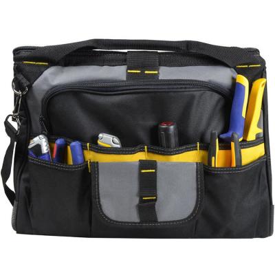 China Waterproof 18 Inch Waterproof Middle Zippered Closed Top Wide Mouth Sturdy Lower Tool Storage Bag With Adjustable Shoulder Strap for sale